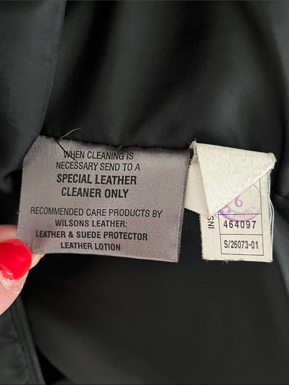 90s y2k leather Wilsons Black Women's Zip-Front Leather Jacket lined - Picture 8 of 10